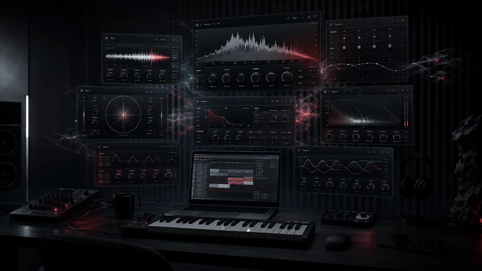 Dark VST interface workspace
